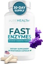 RECHERCHE SUR LA PUREHEALTH Fabriqué aux États-Unis Supplément enzymatique digestif - Lactase Premium et enzymes lipase pour la digestion - Plus de soulagement de bloom et une meilleure santé digestive, 90 capsules pour 1 mois