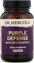 Dr Mercola, Défense pourpre avec resvératrol, 90 capsules