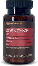   Elements Vegan CoQ10 100 mg - Normal Energy Production, Supports Cardiovascular Health - 2 Month Supply (60 Capsules)