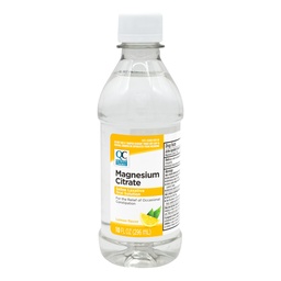 Quality Choice Magnesium Citrate Oral Solution, 10oz - Lemon Flavored Saline Laxative, Supplement for Occasional Constipation Relief, Mag Citrate is a Gentle and Effective Laxative for Regularity