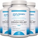 P Puregen Labs Cough Relief for Adults Dextromethorphan HBr 15mg, 8 heures, non somnolent, longtemps Bronchial Suppressant.