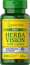 Puritan's Pride Herbavision with Lutein, Zeaxanthin, Bilberry Softgels, 240 Count