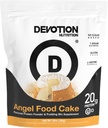 Dévotion Nutrition Protéines Poudre Angel Food Cake – 20g Whey Isolate & Casein Protein Blend – Pas d'ajout de sucre, faible teneur en glucides, sans gluten, céto-friendly, 1g MCT, casher – 2lb Pochette
