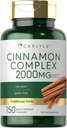 Carlyle Ceylan Cinnamon Complex avec Gymnema et Mulberry , 150 Capsules , Supplément sans gluten