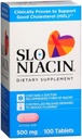 Slo-Niacin 500 mg 100 Tablets (Pack of 6)