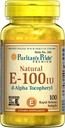 Pride de Puritan vitamine E-100 iu 100% naturel 100 Softgels