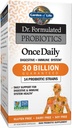 Garden of Life Dr. Formulated Probiotics Once Daily - Acidophilus Probiotic with Daily Support for Digestive and Immune Health - Gluten Free, Dairy Free, Soy Free Probiotics, 30 Vegetarian Capsules