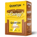 Quantum Energy Square: Barre d'énergie avec caféine et 10g de protéines. Delicious Healthy Snack On The Go. (Vegan, sans gluten, sans soja, sans lait) (Caffe Mocha Amand Chip)