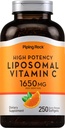 Piping Rock Liposomique Vitamine C 1650mg.250 Softgels.