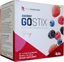 4Life Energy Go Stix, Mélange d'énergie saine, caféine de Guarana, Maca, Yerba Mate et extrait de thé vert, goût de baie - 30 paquets
