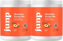 JUNP Electrolytes en poudre Pas de sucre Pas de glucides – Orchard frais Juicy Peach Drink Mix - Potassium et sel Electrolyte en poudre d'hydratation Zéro Calorie en poudre sans électrolyte sans sucre, Keto Friendly, 180 portions