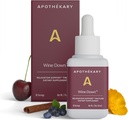 Apothékary Wine Down, Natural Sleep and Relaxation Support, Alcohol-Free Red Wine-Inspired Herbal Liquid Drops, Consists of Blue Vervain, Tart Cherry, and California Poppy, 1 oz, 30 Servings