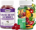 Bundle of Liver Cleanse Detox & Repair Gummies + Fruits, Green and Veggie Gummies (30-Day Supply)