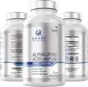 Alpha acide lipoïque 600mg par portion, 240 Capsules Vegan- sans gluten, pur non-OGM ALA- soutient l'énergie et anti-oxydant