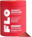 O Positiv FLO Femmes Endocrine Superfood Powder – soutient les niveaux de cortisol sains, l'équilibre hormonal, la thyroïde et la santé Gut – Multivitamin Plus Rhodiola, DIM, Myo-Inositols, Red Superfood – 25 portions