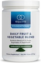 Equilife Daily Fruit & Vegetable Blend, Superfood Antioxidant Supplement with 22 Organic Fruits & Vegetables, Unflavored, Vitamin C, Fiber, 9 Essential Amino Acids, Supports Energy, 30 Servings Tub