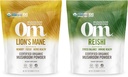 OM MUSHROOM SUPERFOOD 7.05oz Bundle, Lion's Mane & Reishi Poudre de champignons biologiques, 200 portions
