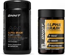 ONTIT Premium Alpha Brain Bundle - Supplément Cerveau Nootropique (90 Ct) + Black Label Citicoline Mental Speed, Attention & Soutien Cognitif (80 Ct)- Promotion Focus, Concentration & Mémoire