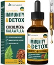 Cocolmeca Immunity & Detox Drop, Extrait à base de plantes avec Polypodium Leucotomos Sarsaparilla Lait supplément de chardon support de désintoxication, système immunitaire, santé digestive. 2oz
