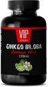 Vitamins for The Brain and Memory - Ginkgo BILOBA 120MG - Extract 50:1, Gingko biloba Complex, Ginkgo biloba Supplements, Brain Memory Supplements, Memory Supplement for Brain, Memory Pills, 1Bottle