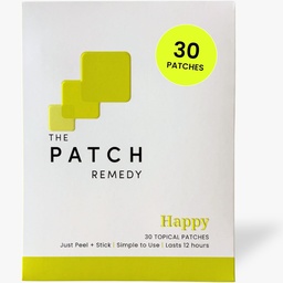 The Patch Remedy Happy Patch | 5-HTP, L-Theanine, Rhodiola, Inositol, B6, Vitamin D3 | 30 Patches