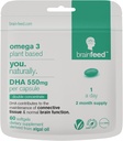 Suppléments de DHA (60)- Double Concentrate Omega 3 DHA 500mg par gélule - 1 par jour DHA - Omega 3 Huile d'algues DHA 1000mg x 2 capsules