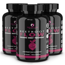 THE ENCLARE NUTRITION Beet Root Powder Capsules, Beetroot 1300mg. Nitric Oxide Supplements for Men, Supports Gut Health for Women, Energy, Brain, Athletic Performance, Heart Health Non GMO 180ct (3)