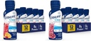 Ensure Clear Nutrition Drink, 0g Fat, 8g Protein, Mixed Fruit & Blueberry Pomegranate Flavors, 10 Fl Oz, Pack of 12