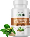 Ashwagandha Root Powder Capsules 1300mg, Soutien au métabolisme de la capsule pour les femmes et les hommes, soutien immunitaire et d'humeur, Ashwamag GMO sans énergie et soutien du sommeil 90 Capsules
