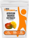 BulkSupplements.com African Mango Extract Powder - Irvingia Gabonensis, African Mango Powder - Gluten Free, 1.2g per Serving, 100g (3.5 oz) (Pack of 1)