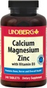 Calcium Magnésium Zinc. 240 Caplets avec vitamine D3 et Boron. Végétarien, Non-OGM, Supplément sans gluten.