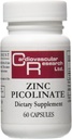 Recherche cardiovasculaire Capsules de picolinate de zinc, 60 Nombre
