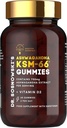 Extrait BioActive du Dr Sosnowski KSM-66 Ashwagandha Gummies ( 750mg d'Ashwagandha avec vitamine D2 (60 Gummies)