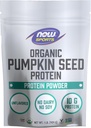 NOW Foods Sports Nutrition, Organic Pumpkin Seed Protein Powder With 10g of Protein, Certified Non-GMO, Unflavored, 1-Pound