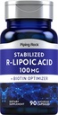 Piping Rock Stabilisated R-Lipoic Acid 100mg.90 Capsules avec Biotin Optimizer.