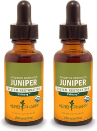 Herb Pharm Certified Organic Liquid Extract for Urinary System Support Juniper 1 Fl Oz (Pack of 2)