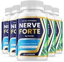 (5 Pack) Nerve Forte Pills, Nerve Forte Capsules Formule de force avancée pour le soutien général du bien-être, Nerve Forte Reviews, Nerveforte Maximum Performance Vitamin Supplement Support (300 Capsules)