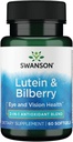 Swanson Standardized Lutein & Bilberry 60 Sgels