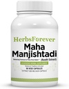 Herbsforever Manjishtadi Kwath Capsules | Ayurvedic Herbal Supplement for Skin Health & Detox | 90 Veg Capsules, 800 mg Each | Traditional Wellness Formula