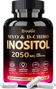 Bualle Myo-Inositol & D-Chiro Inositol Supplément (40:1) Mélange pour soutenir l'équilibre hormonal pour les femmes