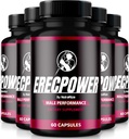 (5 Pack) ErecPower pour hommes, pilules ErecPower officielles, supplément naturel masculin à l'énergie de carburant et de soutenir la santé globale, Erec Power for Performance, examen (300 capsules)
