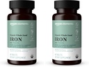 Amazon Elements Organic Whole Food Iron, 60 Tablets (Pack of 2)