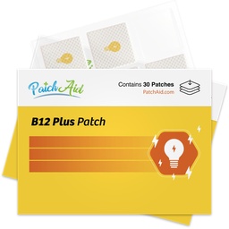 PatchAid B12 Energy Plus Topical Patch 30-Day Supply (Pack of 2)