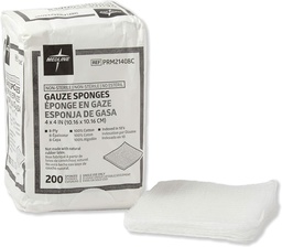 Medline Non-Sterile Cotton Woven Gauze Sponges, 8 Ply, Ideal for Wound Dressing and Cleaning, Case of 4000