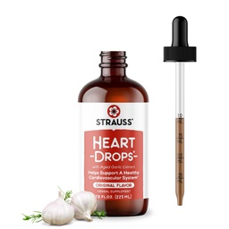 Strauss Naturals Heart Drops, Aged Garlic Extract, Original, 225 ml