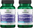 Swanson Albion Chelated Manganese 10 Milligrams 180 Capsules (2 Pack)