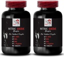 Ornithine alpha-cétoglutarate OKG - NITRIC OXIDE BOOSTER - L-glutamine poudre, endurance d'exercice, poudre d'oxyde nitrique, supplément de gymnastique, supplément d'énergie, force d'exercice 2 bouteille 180 comprimés