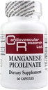 Recherche cardiovasculaire Picolinate de manganèse, blanc, 60 comte