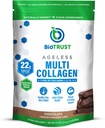 BioTrust Ageless Multi Collagen Peptides Powder – 5 Types (I, II, III, V, X) – Chocolate Collagen Powder for Women & Men – Hydrolyzed Protein – Grass Fed Beef, Fish, Chicken, Eggshell Membrane