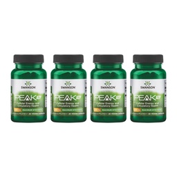 Swanson Maximum Strength Peak ATP Cellular Energy Supplement for Athletes and Active Adults Seeking Performance and Recovery Support - 400 mg (30 Veggie Capsules, 4 Pack)